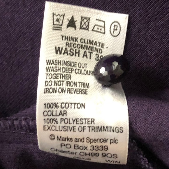 3/4 -Sleeve Sequin Collared Polo - Picture 4 of 8